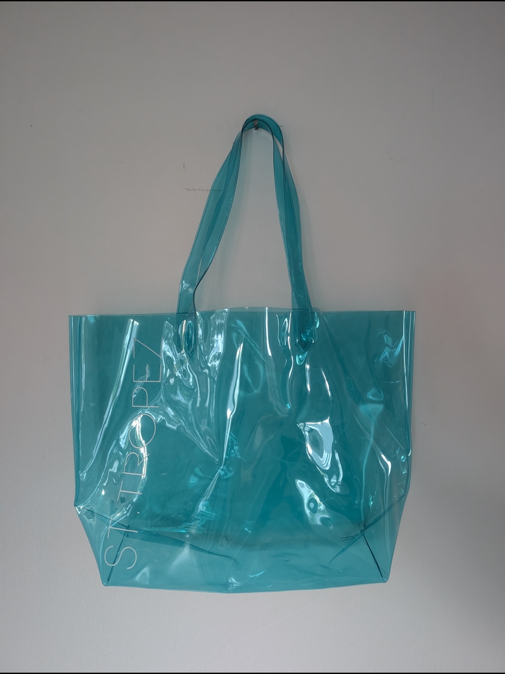 St. Tropez Transparent Teal Tote Bag
